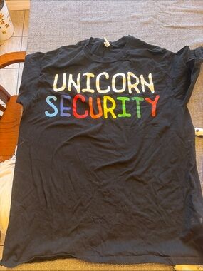 Men’s unicorn security costume shirt